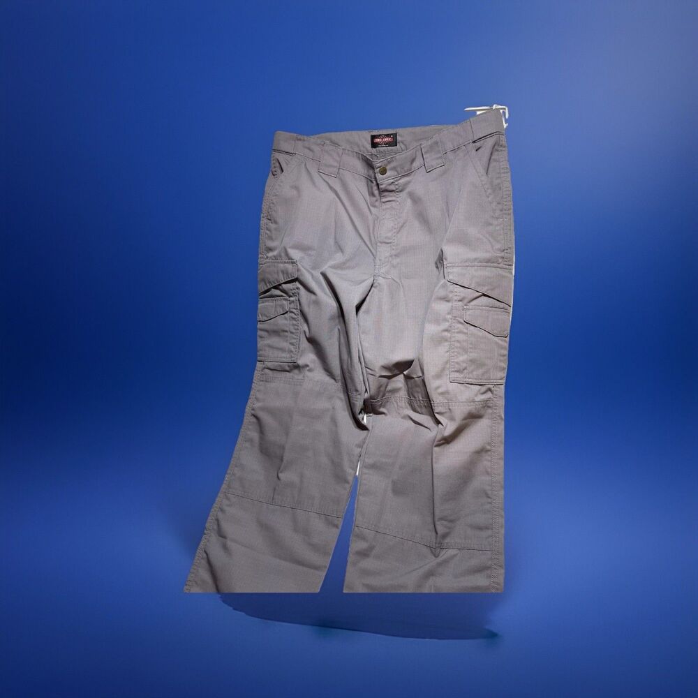Tru-Spec Tactical Pants Gray Cargo Sz 40/30 Excellent Condition L19